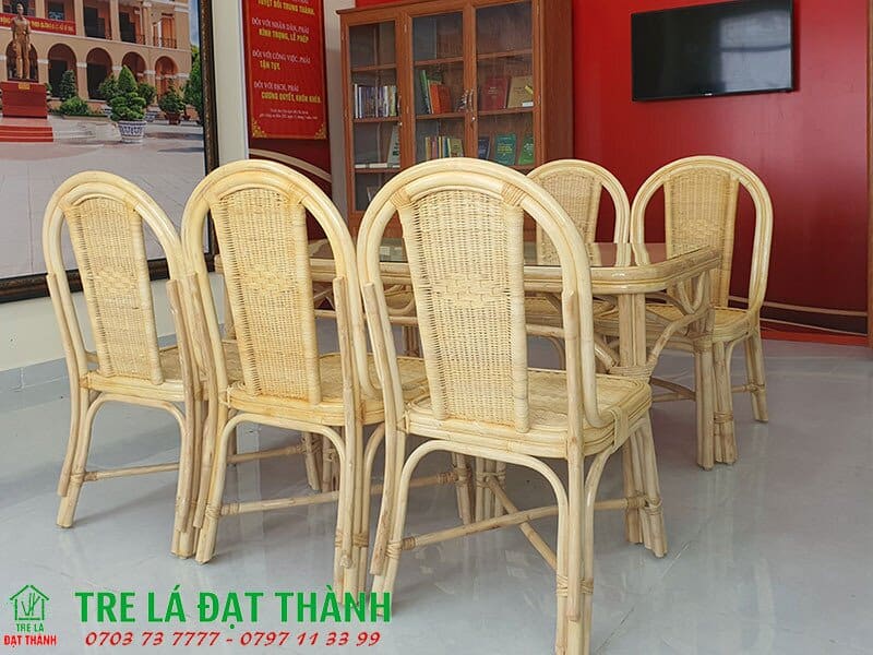 Bàn Ghế Ăn Mây - BGAM005